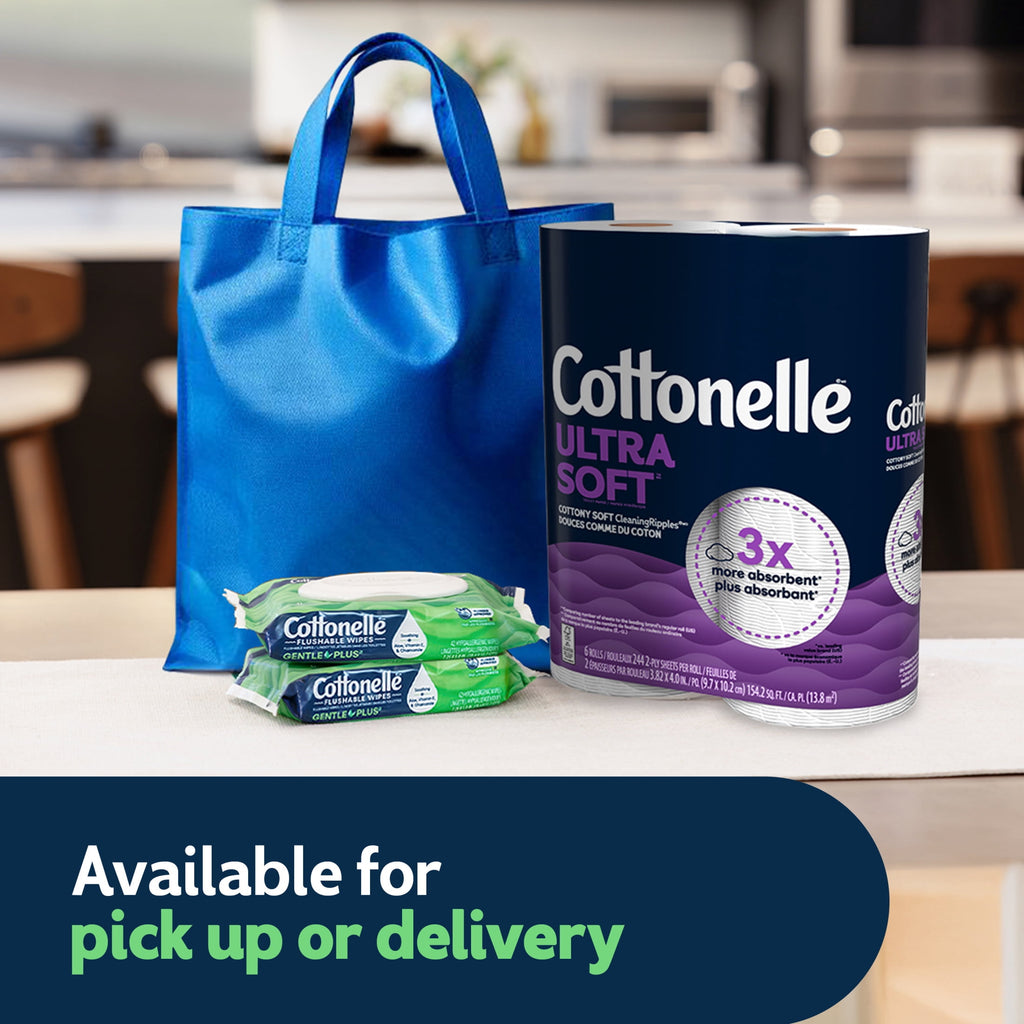 Cottonelle Gentle Plus Flushable Wet Wipes - 4 Flip-Top Packs