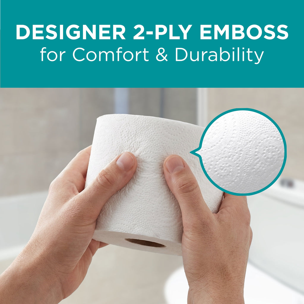 Angel Soft Professional Series by Georgia-Pacific PRO 2-Ply Embossed Toilet Paper - White, Individually Wrapped, 450 Sheets Per Roll, 20 Toilet Tissue Rolls Per Case, 16620