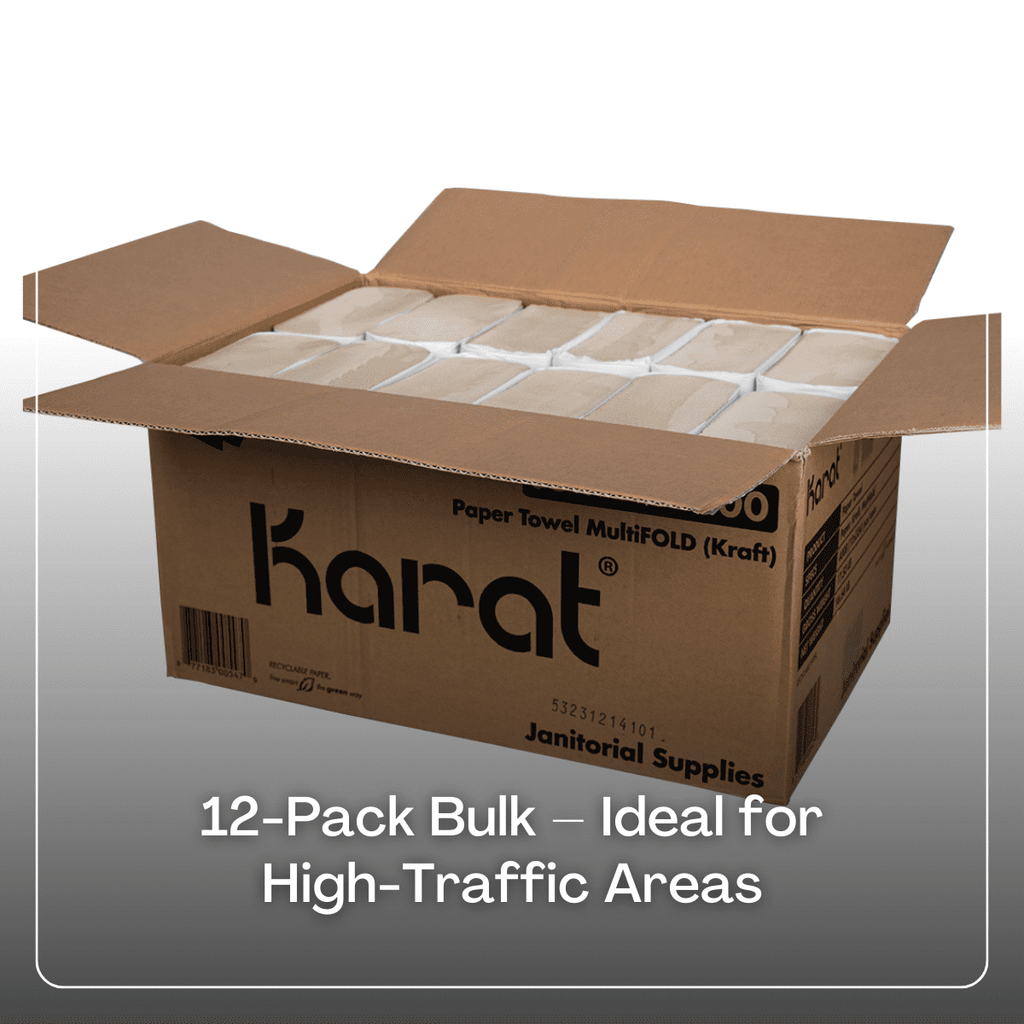 Karat Multifold Commercial Paper Towels - Kraft (Case of 4008 sheets)