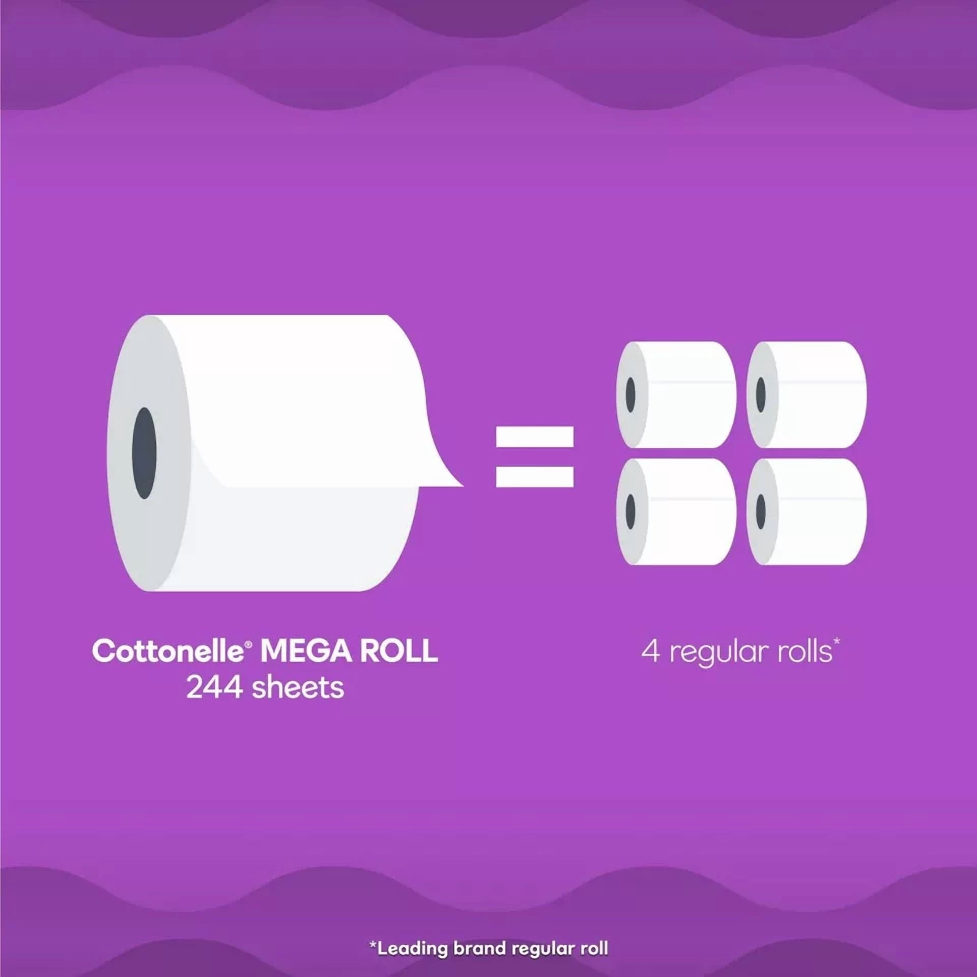 Cottonelle Ultra Comfort Toilet Paper - Soft Toilet Tissue, 6 Mega Rolls