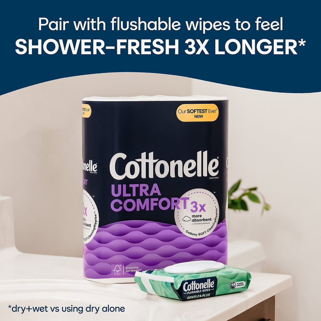 Cottonelle Ultra ComfortCare 2-Ply Standard Toilet Paper White 268 Sheets/Roll 6 Mega Rolls/Pack