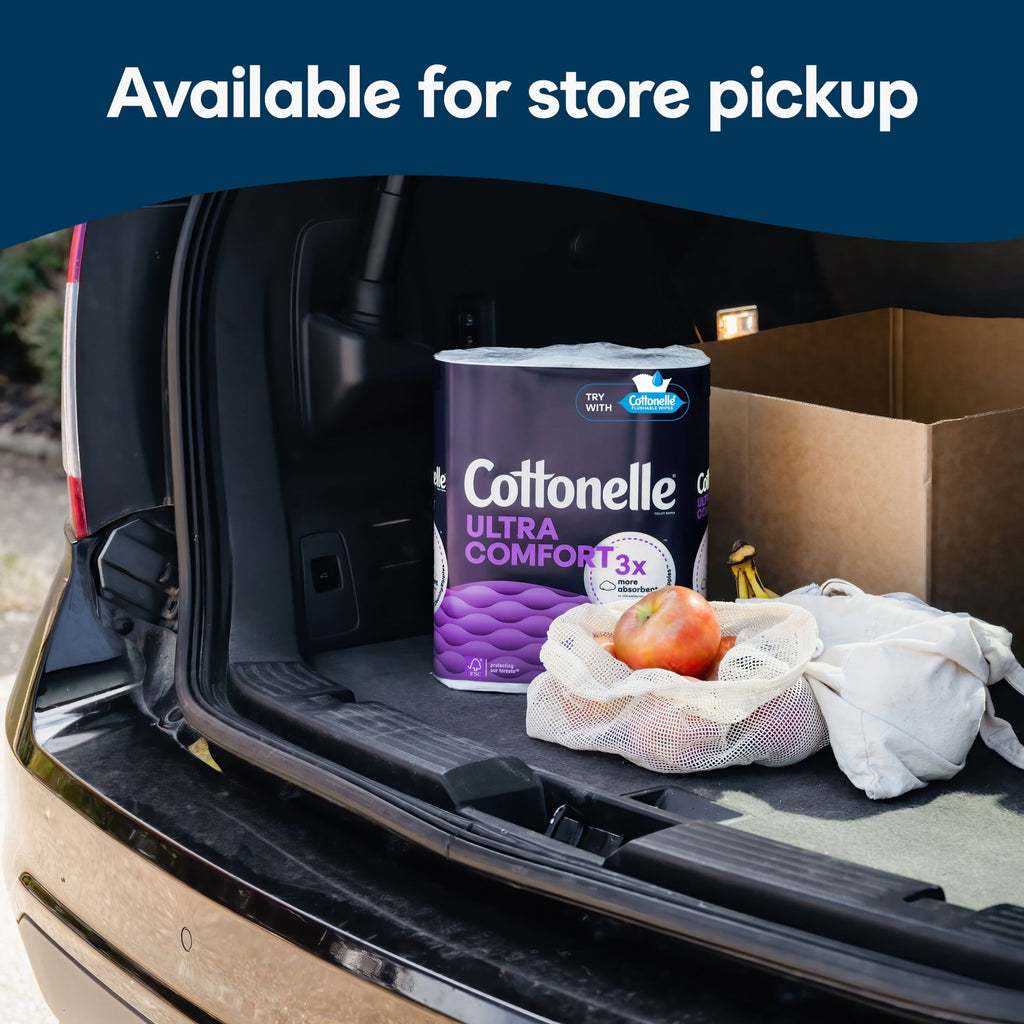 Cottonelle Ultra Comfort Toilet Paper - Soft Toilet Tissue, 6 Mega Rolls - 4-Pack