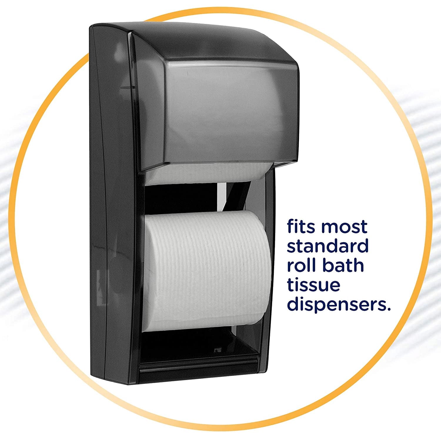 Standard Roll Bulk Toilet Paper (12456) - White (48 Rolls of 170 Sheets, 8, 160 Sheet Total)