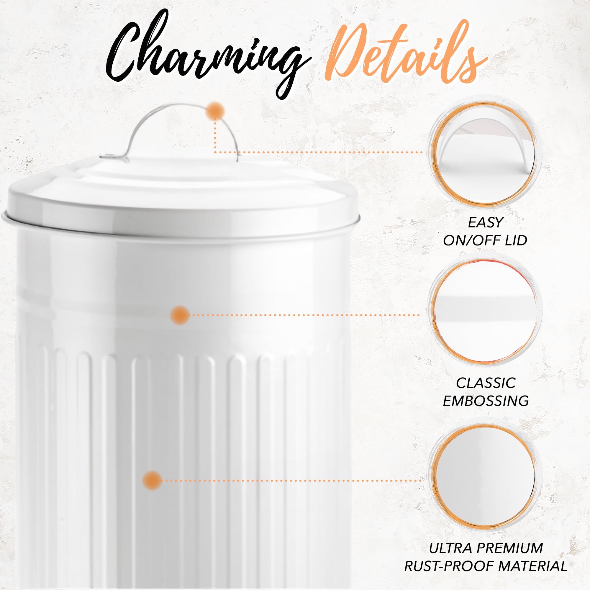 Autumn Alley White Metal Farmhouse Toilet Paper Extra Roll Storage – Freestanding - Holds 3 Megarolls