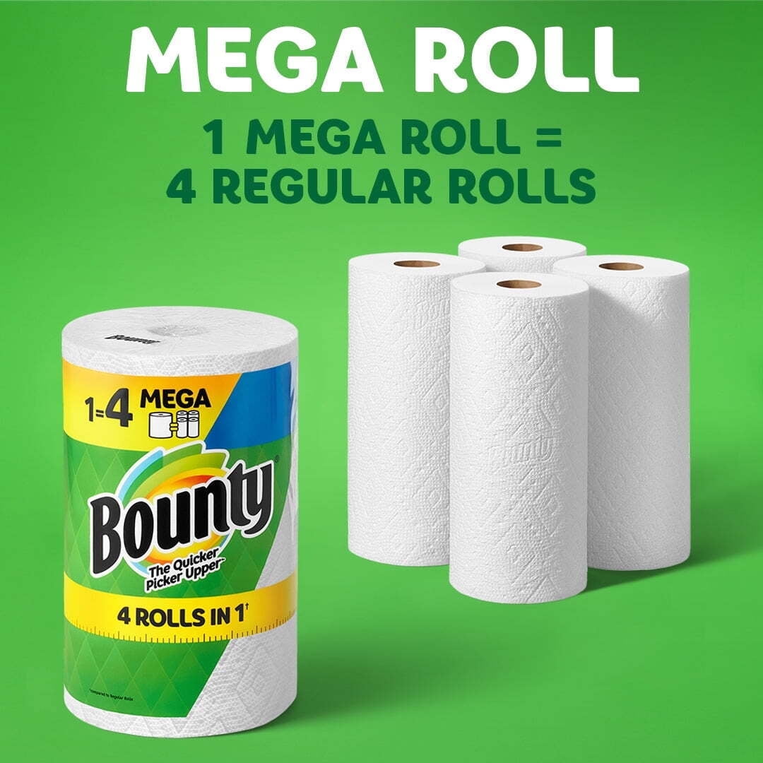Bounty Paper Towels Select-A-Size - 1 Mega Roll ( 2 pack)