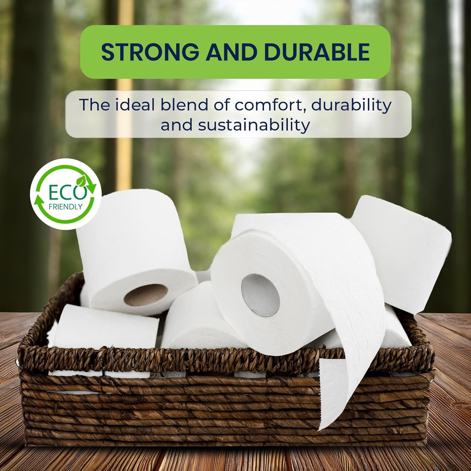 Freedom Living Septic-Safe RV Toilet Tissue - 4 Rolls, 2-Ply, 500 Sheets per Roll