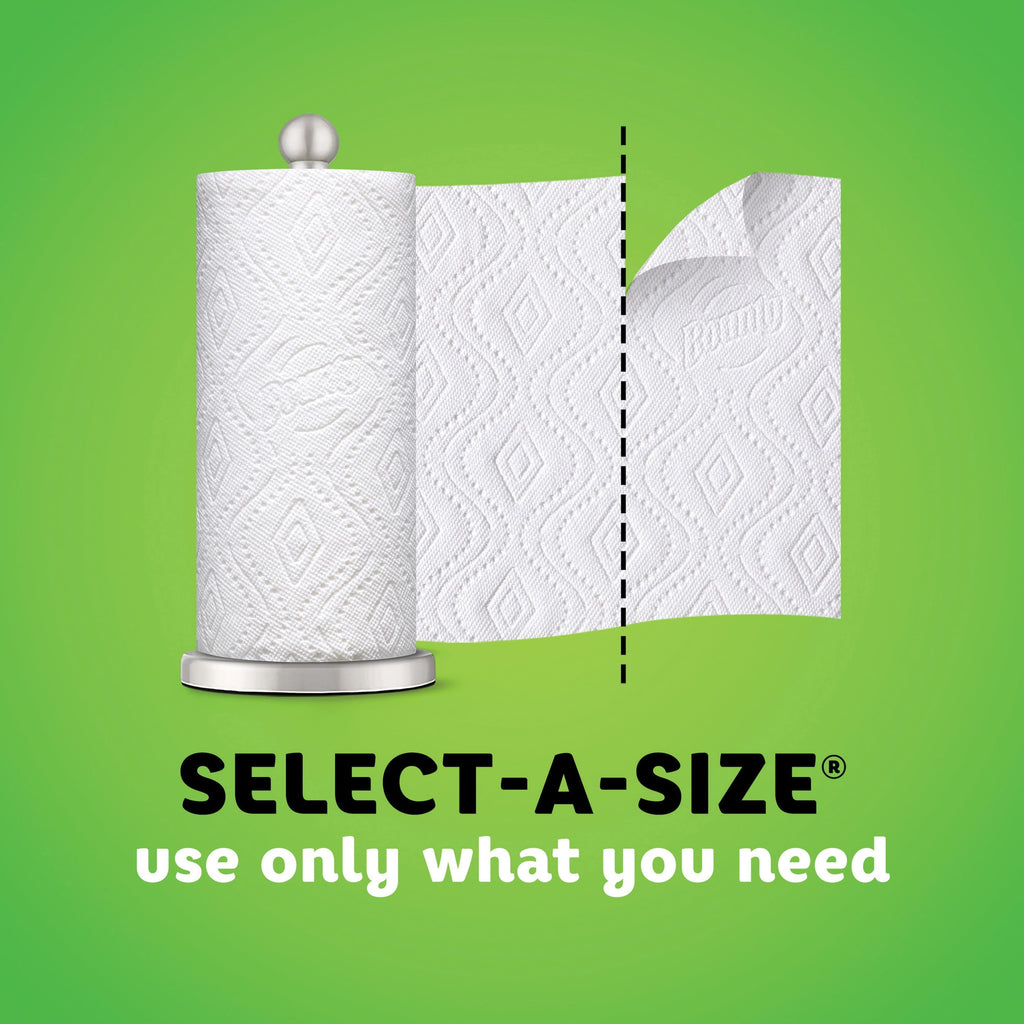 Select-a-size Kitchen Roll Paper Towels - 2-ply, 5.9 X 11, White, 123 Sheets/roll, 8 Double Plus Rolls/pack