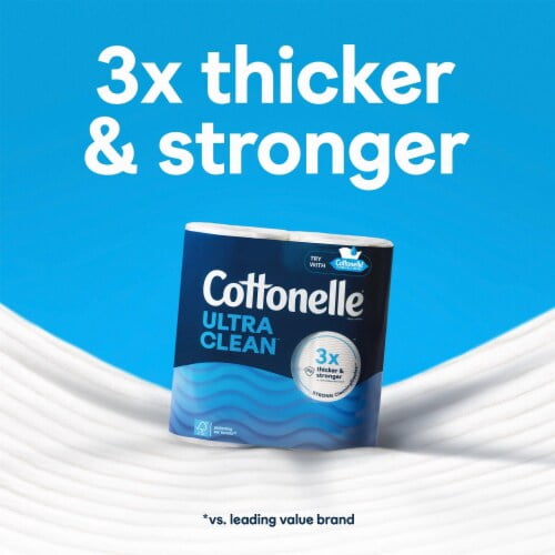 Cottonelle Ultra Clean Toilet Paper Mega Roll 6 rolls - Pack of 2