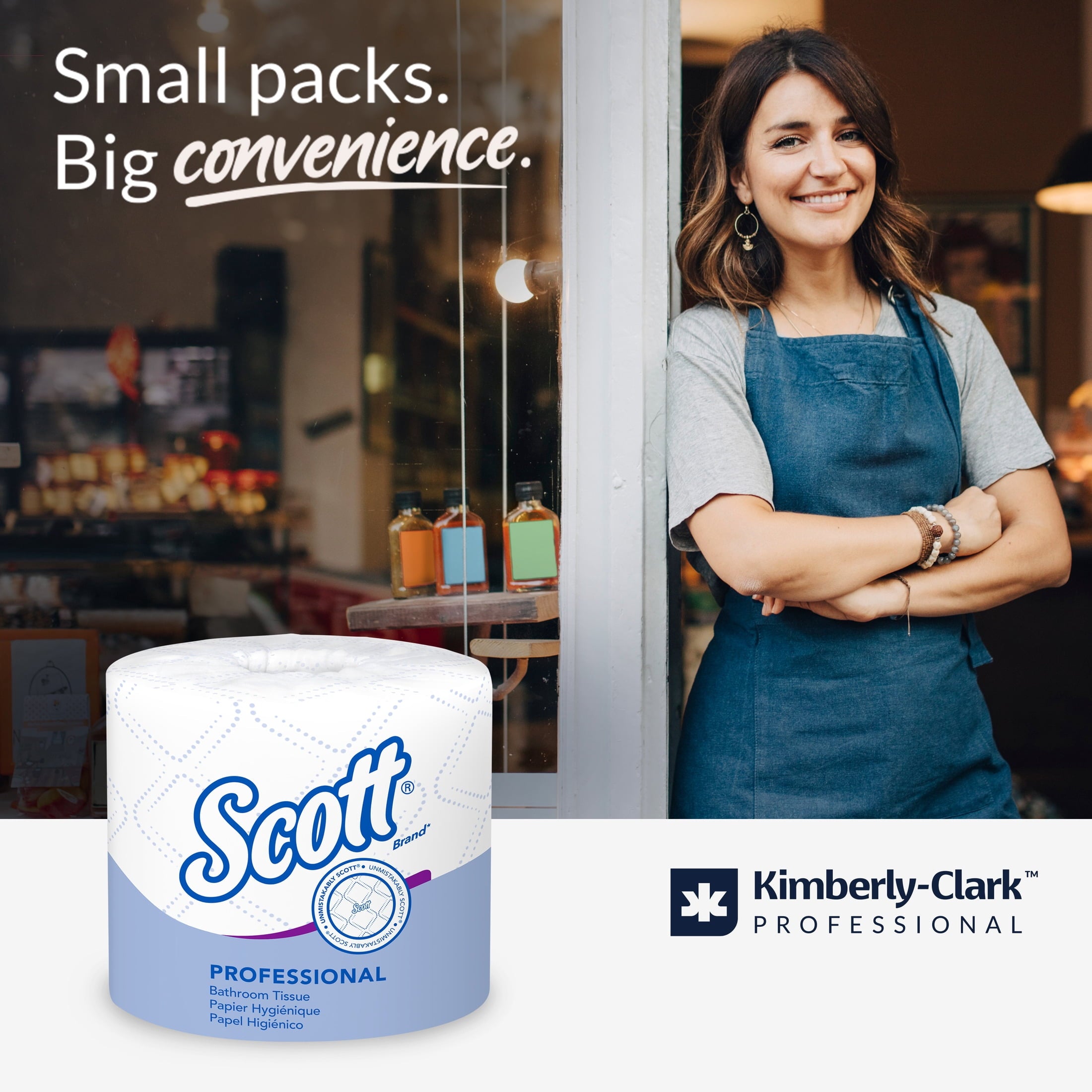 Scott Professional Standard Roll Toilet Paper - Bulk (48040), 2-Ply, Elevated Design, White, Individually Wrapped (40 Rolls of 550 Sheets, 22, 000 Sheet Total)