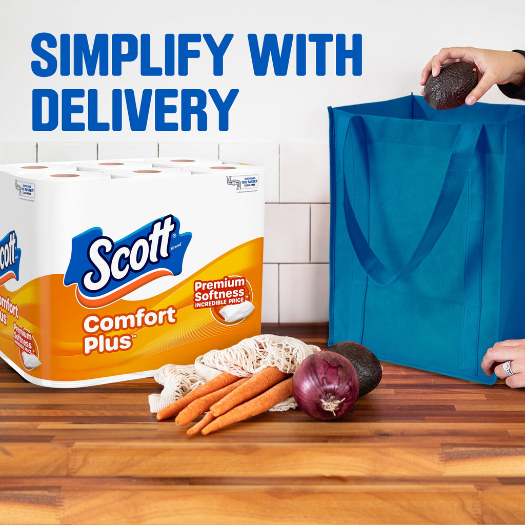 Scott ComfortPlus Toilet Paper - 12 Mega Rolls