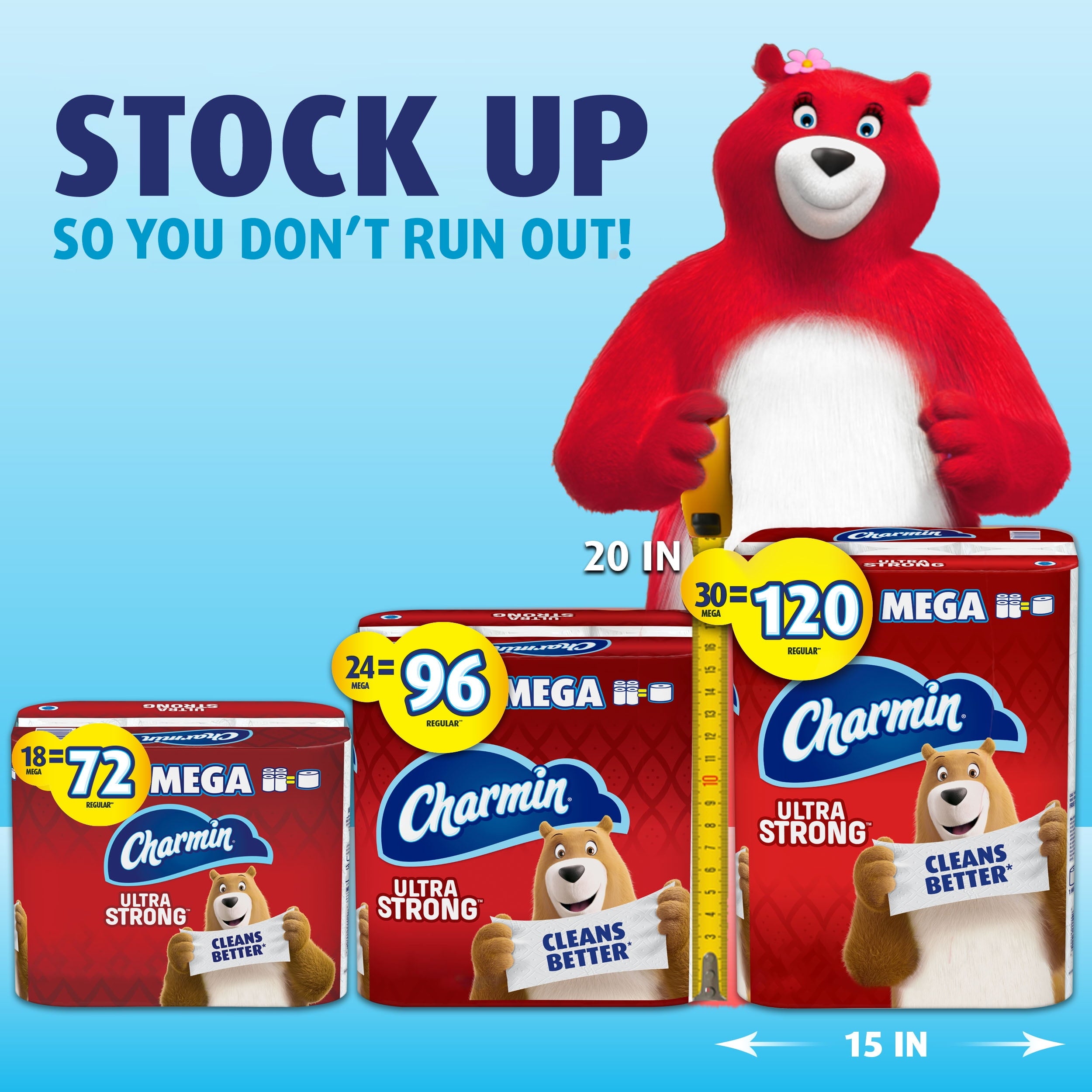 Charmin Ultra Strong Toilet Paper - 24 Mega Rolls