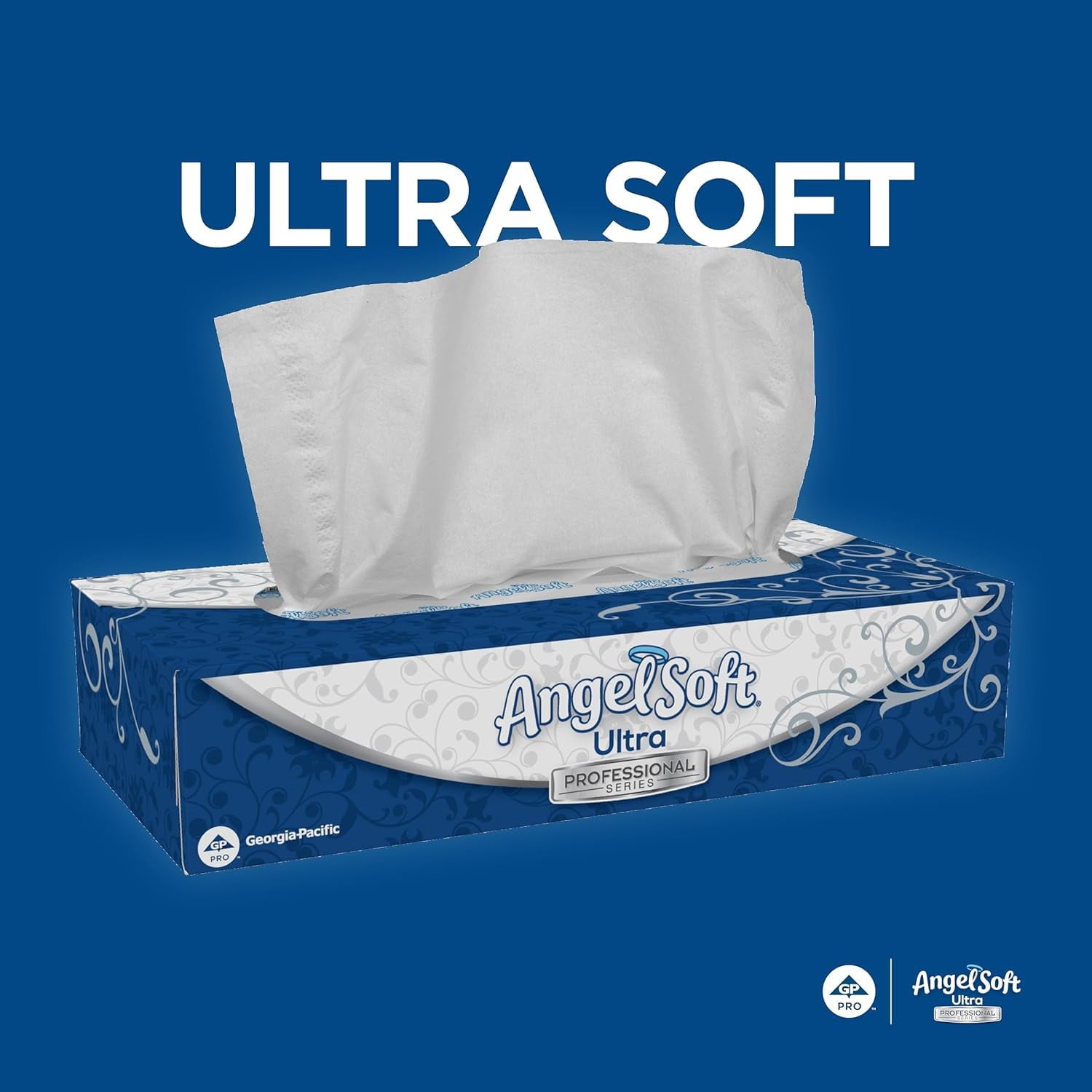 Joozen Angel Soft Ultra Professional Series Premium 2-Ply Facial Tissue (4836014) - 126 Sheets Per Box, 10 Tissue Flat Boxes Per Case
