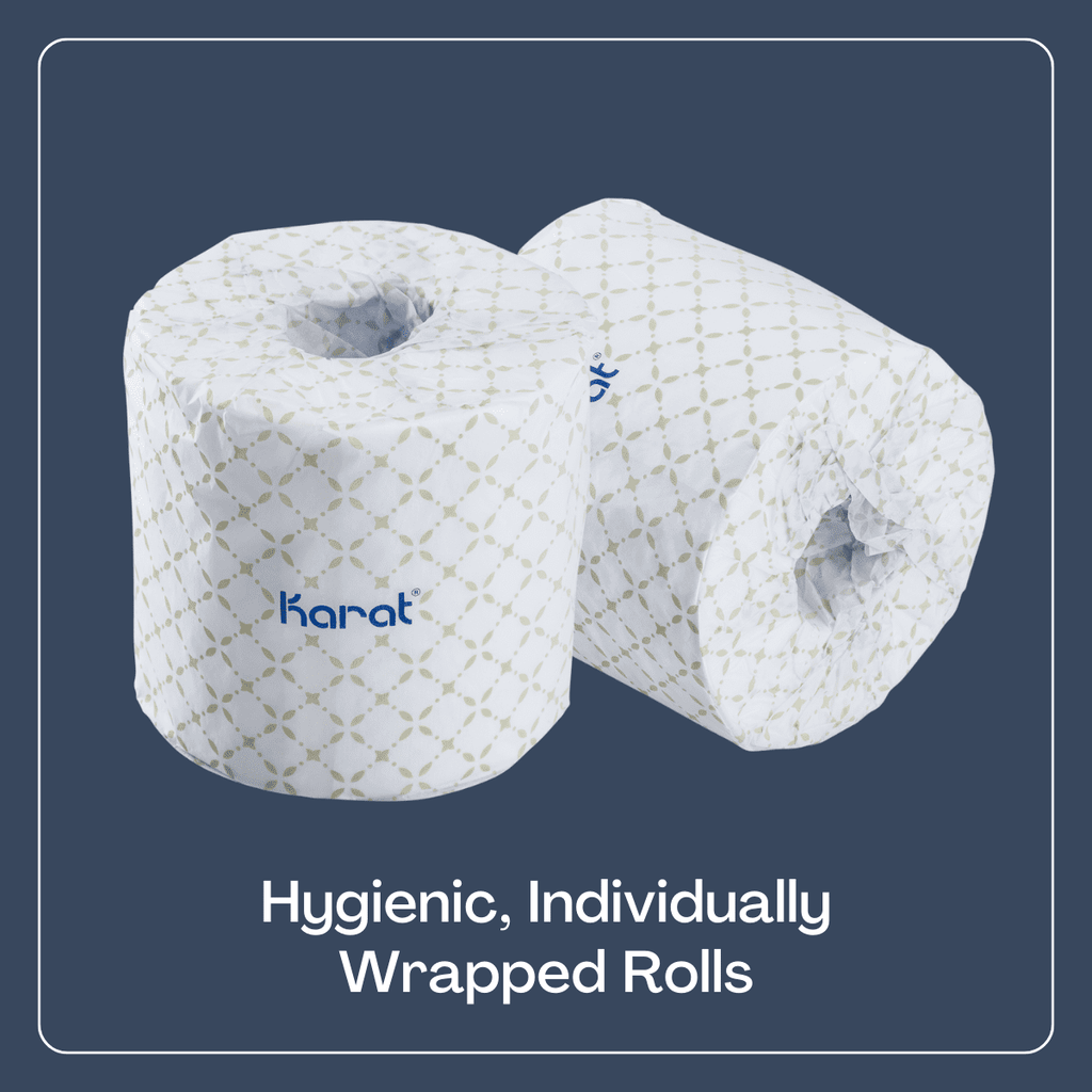 Karat 2-Ply Commercial Toilet Paper Rolls - 48 Rolls - JS-TTW500