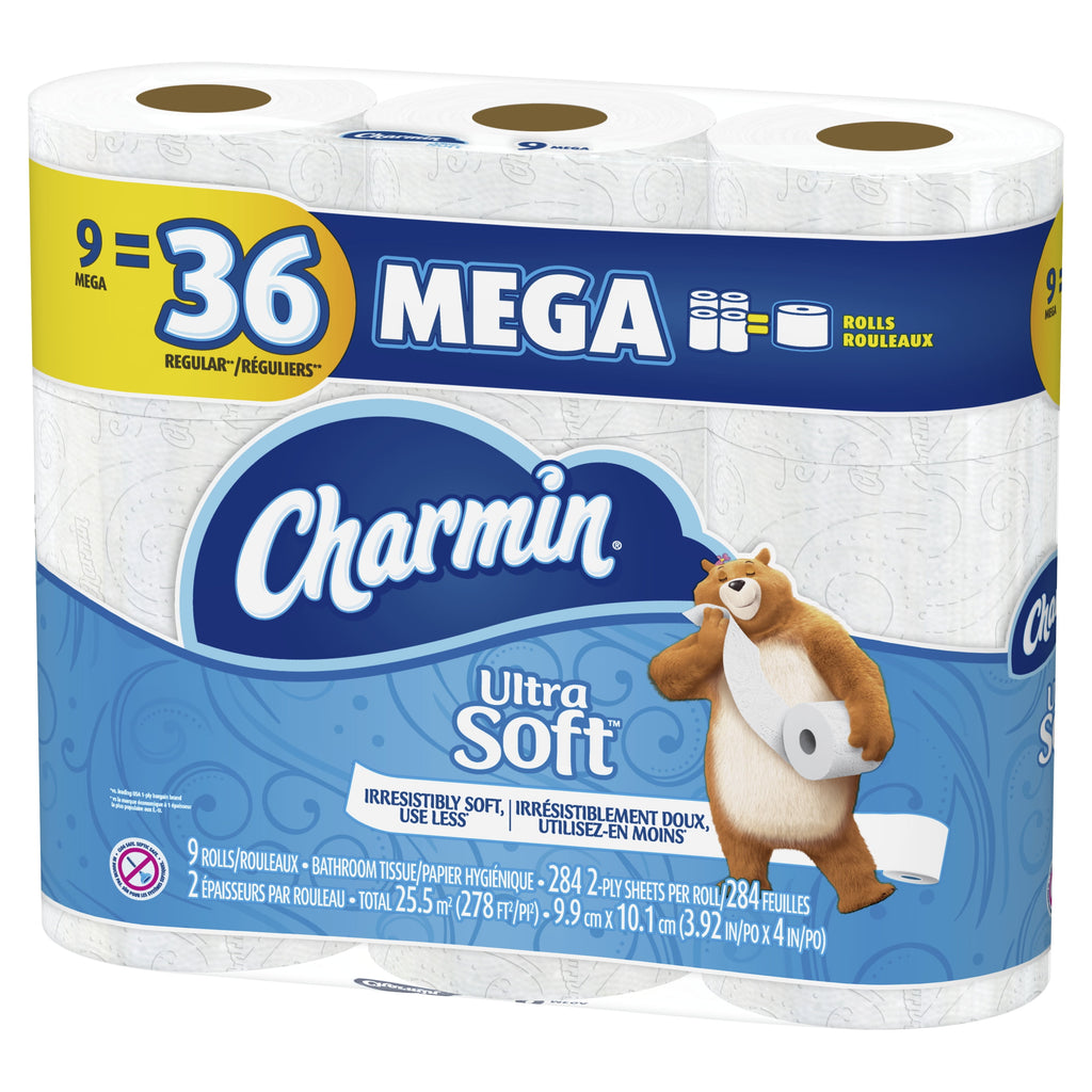 Charmin Ultra Soft Toilet Paper - 9 Mega Rolls