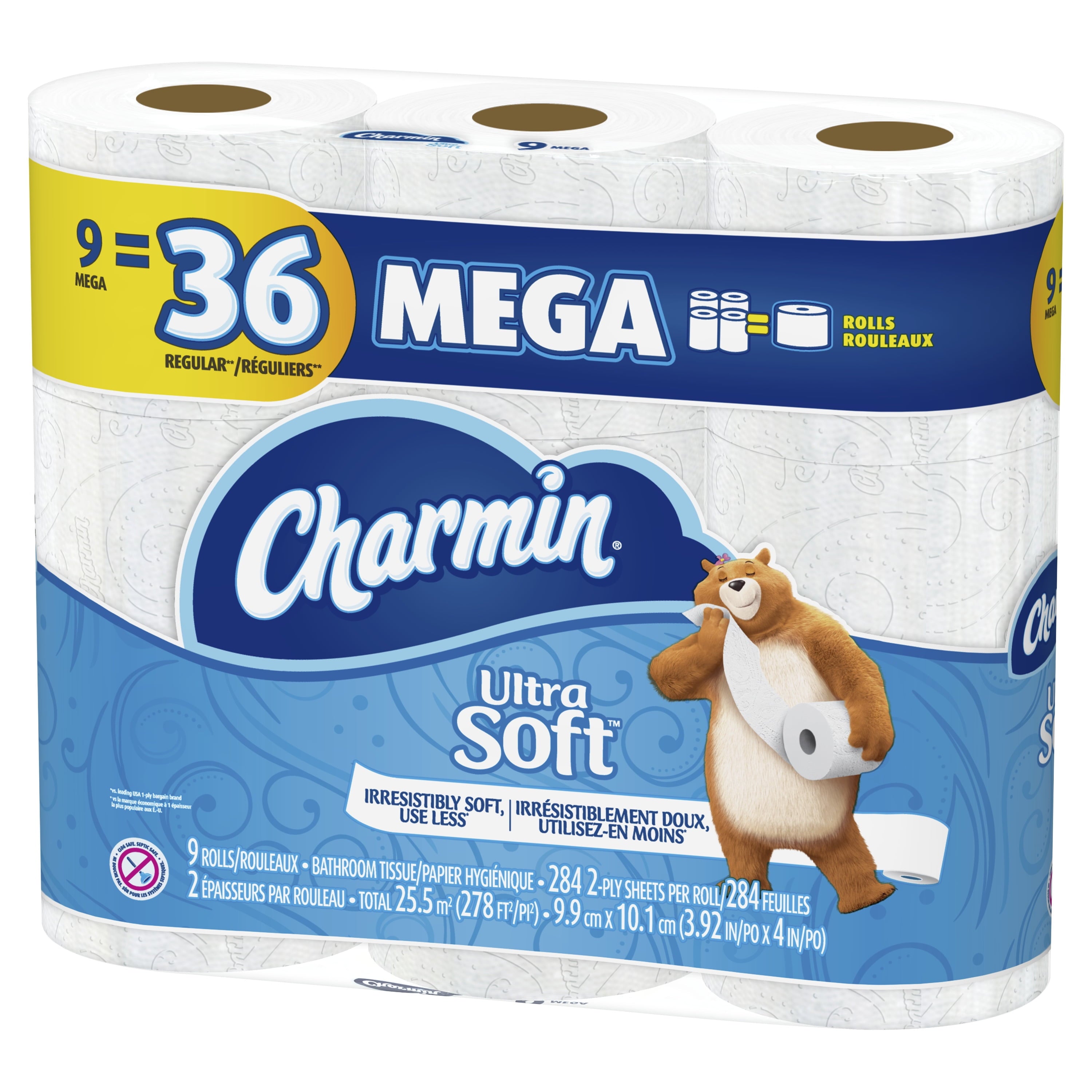 Charmin Ultra Soft Toilet Paper - 9 Mega Rolls
