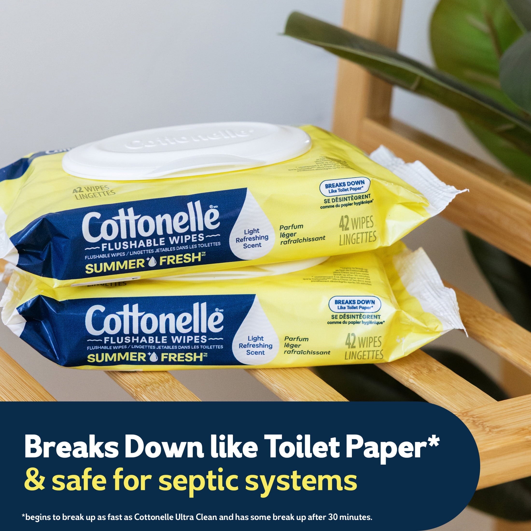 Cottonelle Summer Fresh Scented Flushable Wipes - 4 Flip-Top Packs