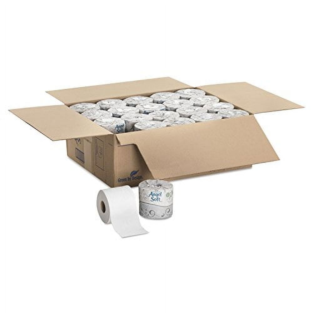 Angel Soft Standard Toilet Paper - 2-Ply, White, 450 Sheets/Roll, 40 Rolls/Carton (16840)
