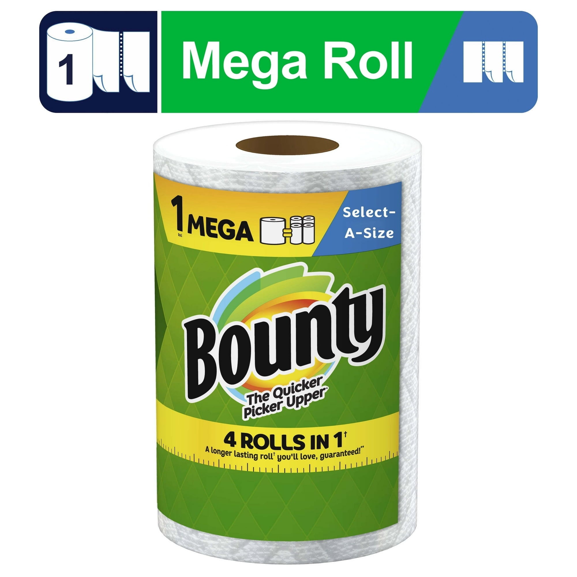 Bounty Paper Towels Select-A-Size - 1 Mega Roll ( 2 pack)