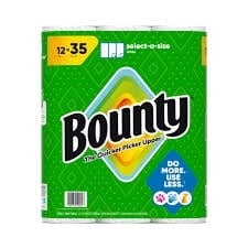 Bounty Select-a-size Paper Towels - 12 pk./121 sheets per roll