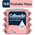 Cottonelle Fragrance Free Flushable Wet Wipes - 4 Flip-Top Packs