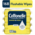 Cottonelle Summer Fresh Scented Flushable Wipes - 4 Flip-Top Packs