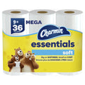 Charmin Essentials Soft Toilet Paper - 9 Mega Rolls (36 Regular Rolls)