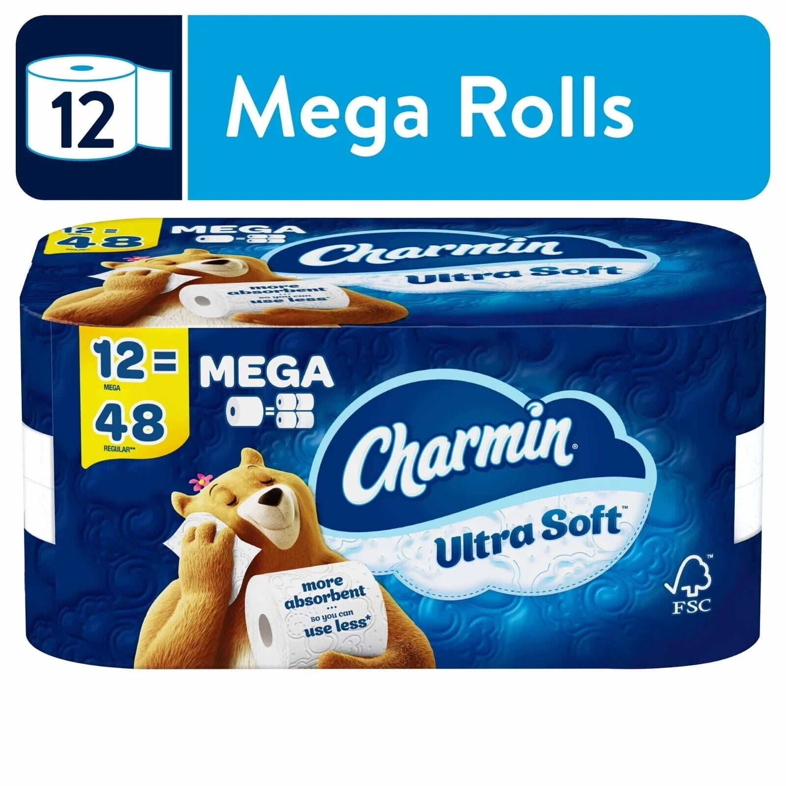 Charmin Ultra Soft Toilet Paper - 12 Mega Rolls