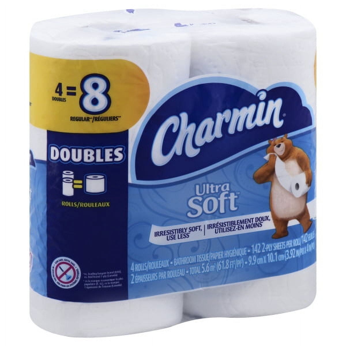 Charmin Ultra Soft Toilet Paper - 4 Double Rolls