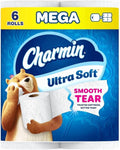 Charmin Ultra Soft Toilet Paper - 6 Mega Rolls (24 Regular Rolls)
