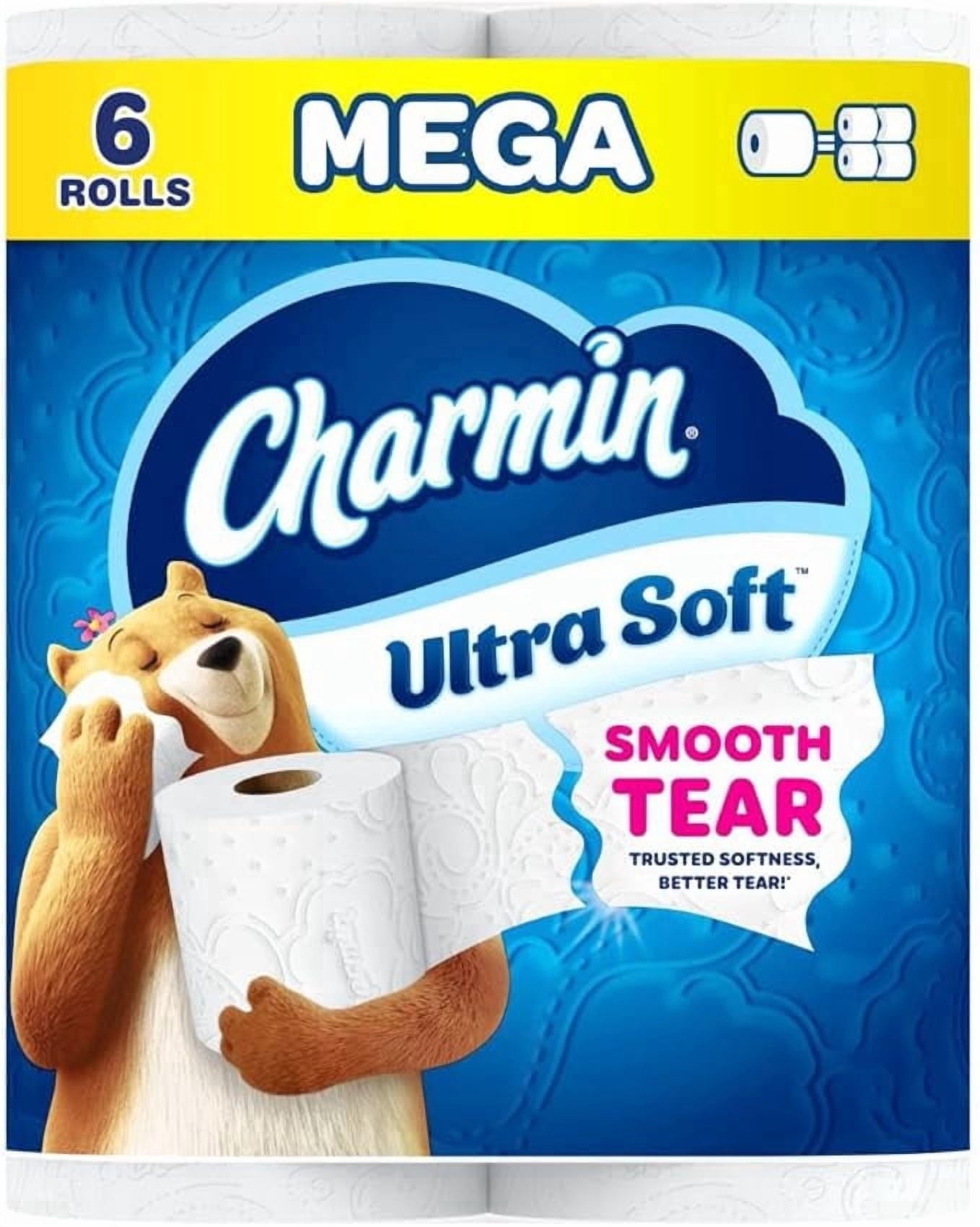 Charmin Ultra Soft Toilet Paper - 6 Mega Rolls (24 Regular Rolls)