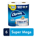 Charmin Ultra Soft Toilet Paper - 6 Super Mega Rolls