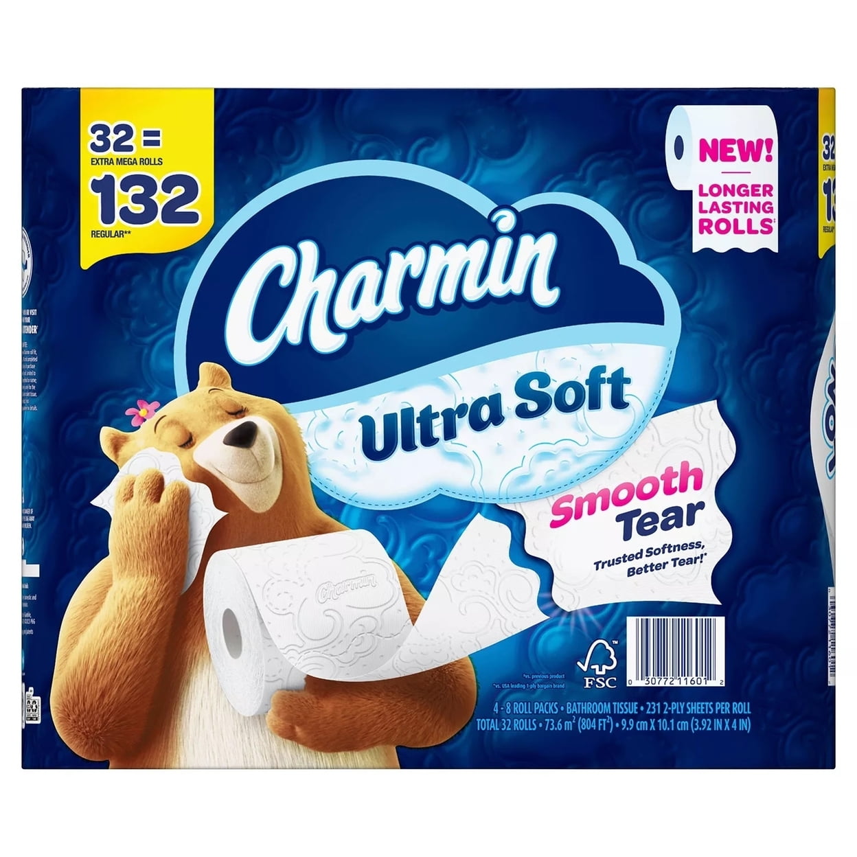 Charmin Ultra Soft Toilet Paper - 32 Extra Mega Rolls, 231 Sheets per Roll