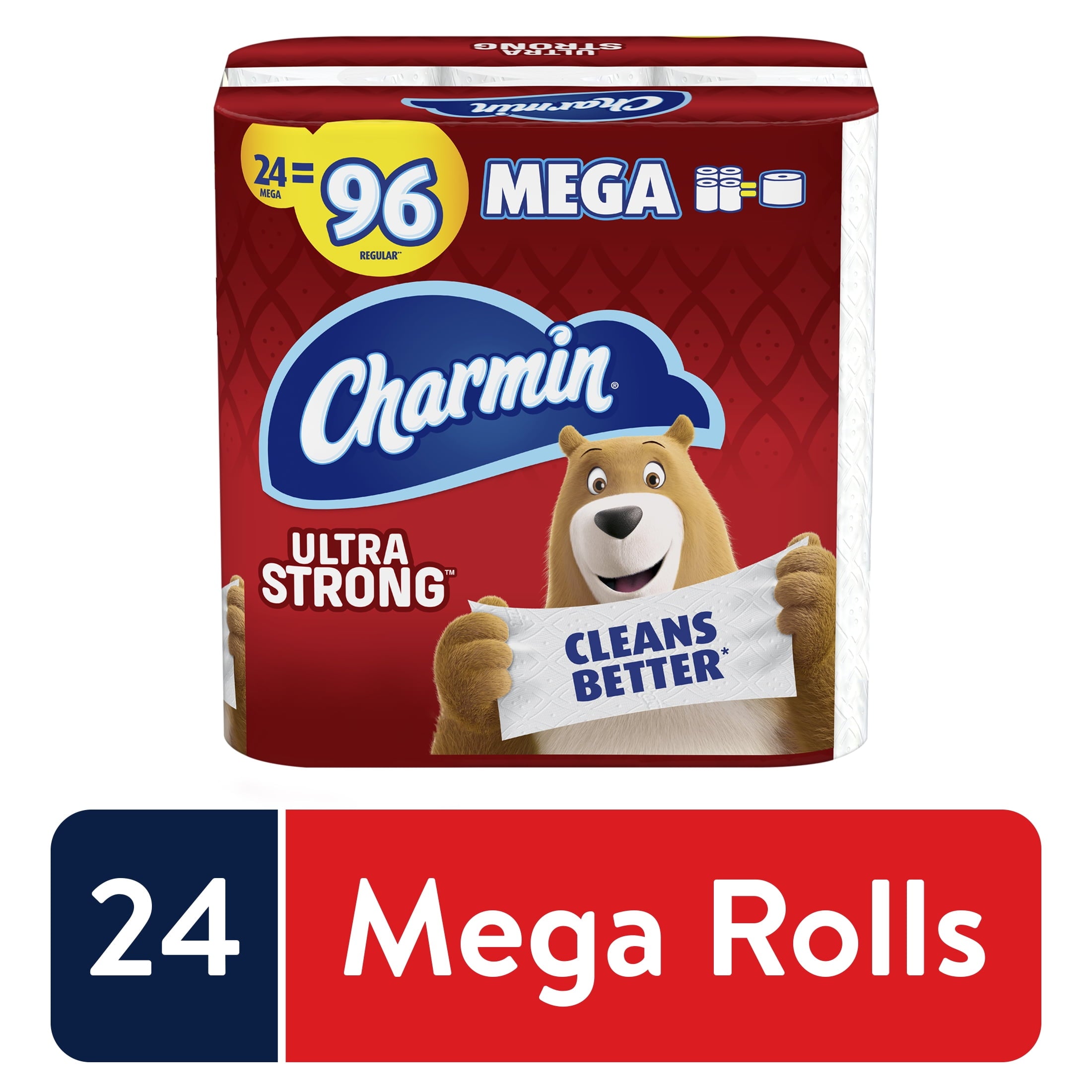 Charmin Ultra Strong Toilet Paper - 24 Mega Rolls