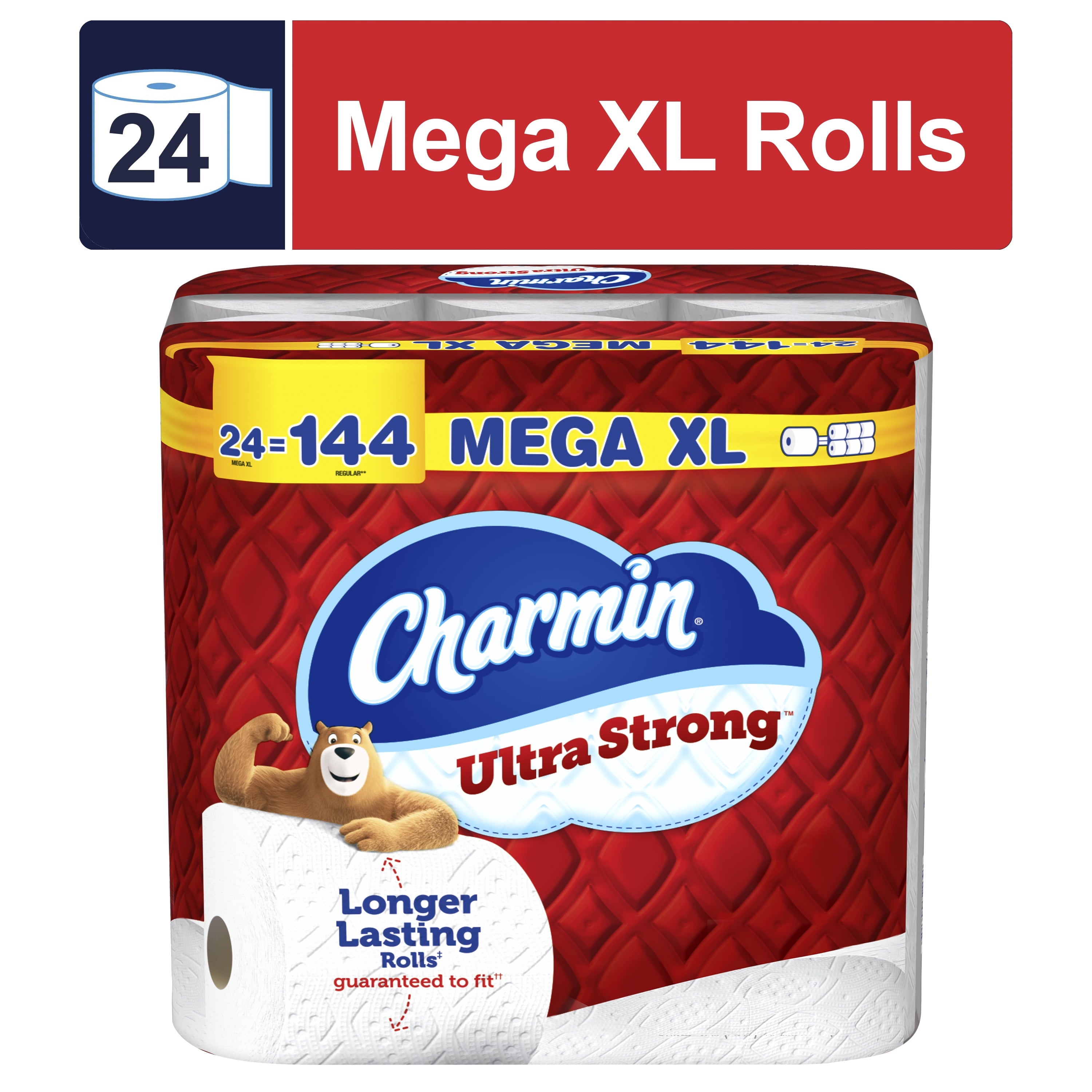 Charmin Ultra Strong Toilet Paper - 24 Mega XL Rolls