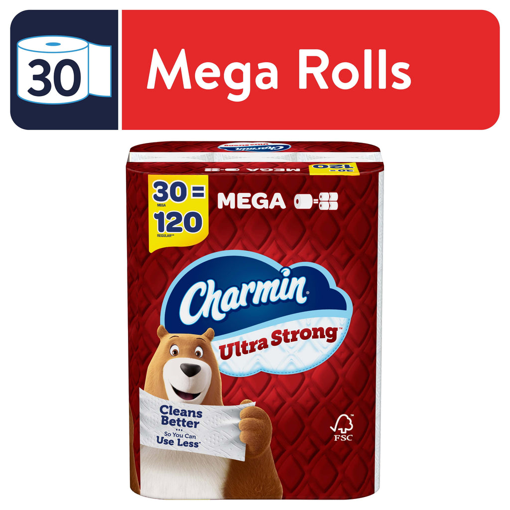 Charmin Ultra Strong Toilet Paper - 30 Mega Rolls