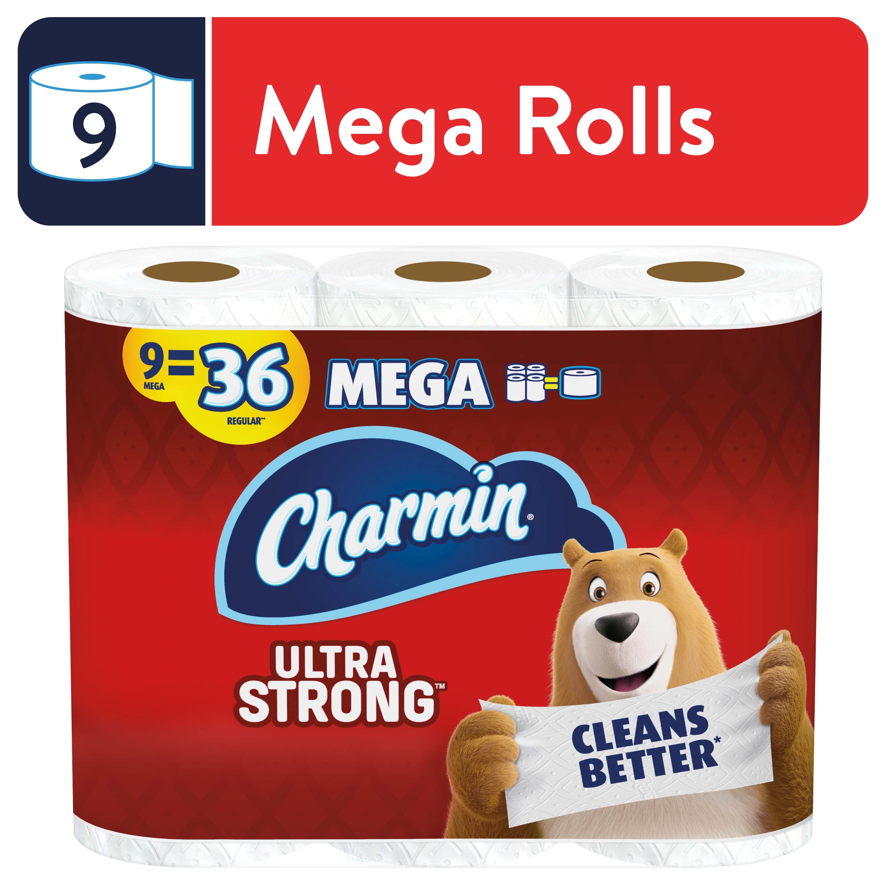 Charmin Ultra Strong Toilet Paper - 9 Mega Rolls