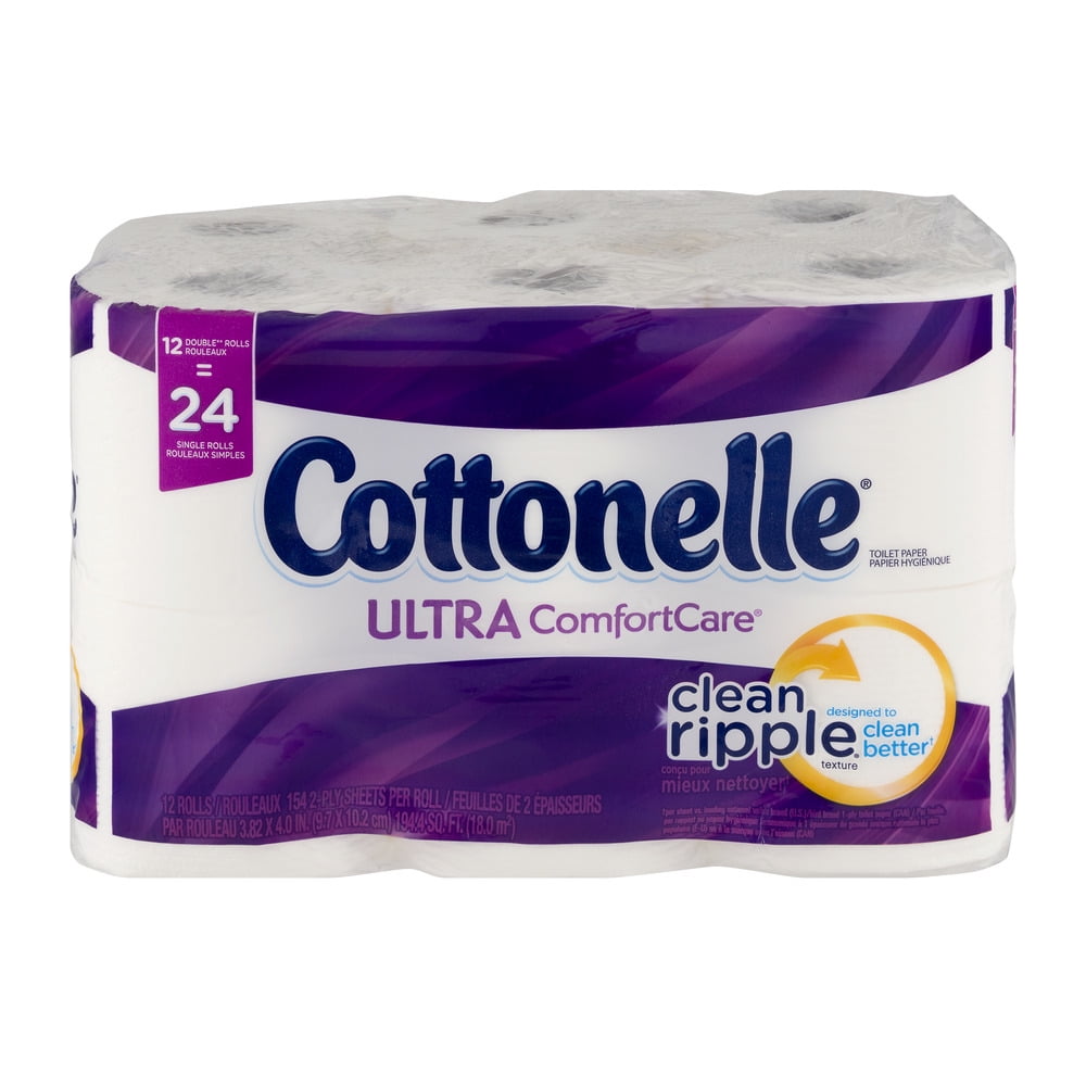Cottonelle Ultra Comfort Toilet Paper - 12 Double Rolls, 154 Sheets per Roll (1, 848 Total)