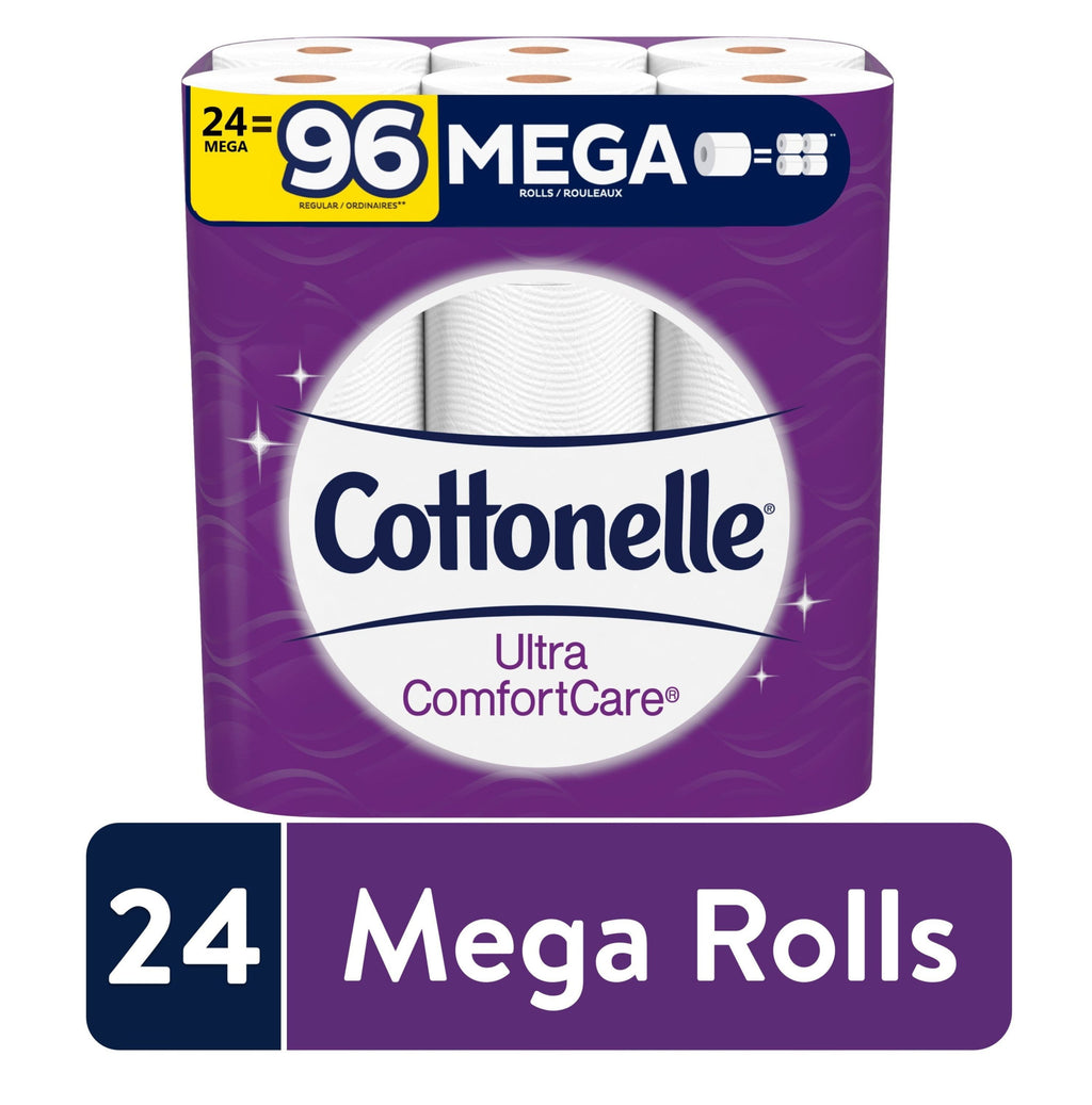 Cottonelle Ultra ComfortCare Toilet Paper - 24 Mega Rolls, 284 Sheets per Roll (6, 816 Total)
