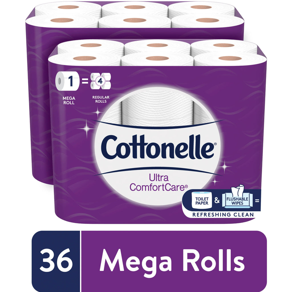 Cottonelle Ultra ComfortCare Toilet Paper - 36 Mega Rolls