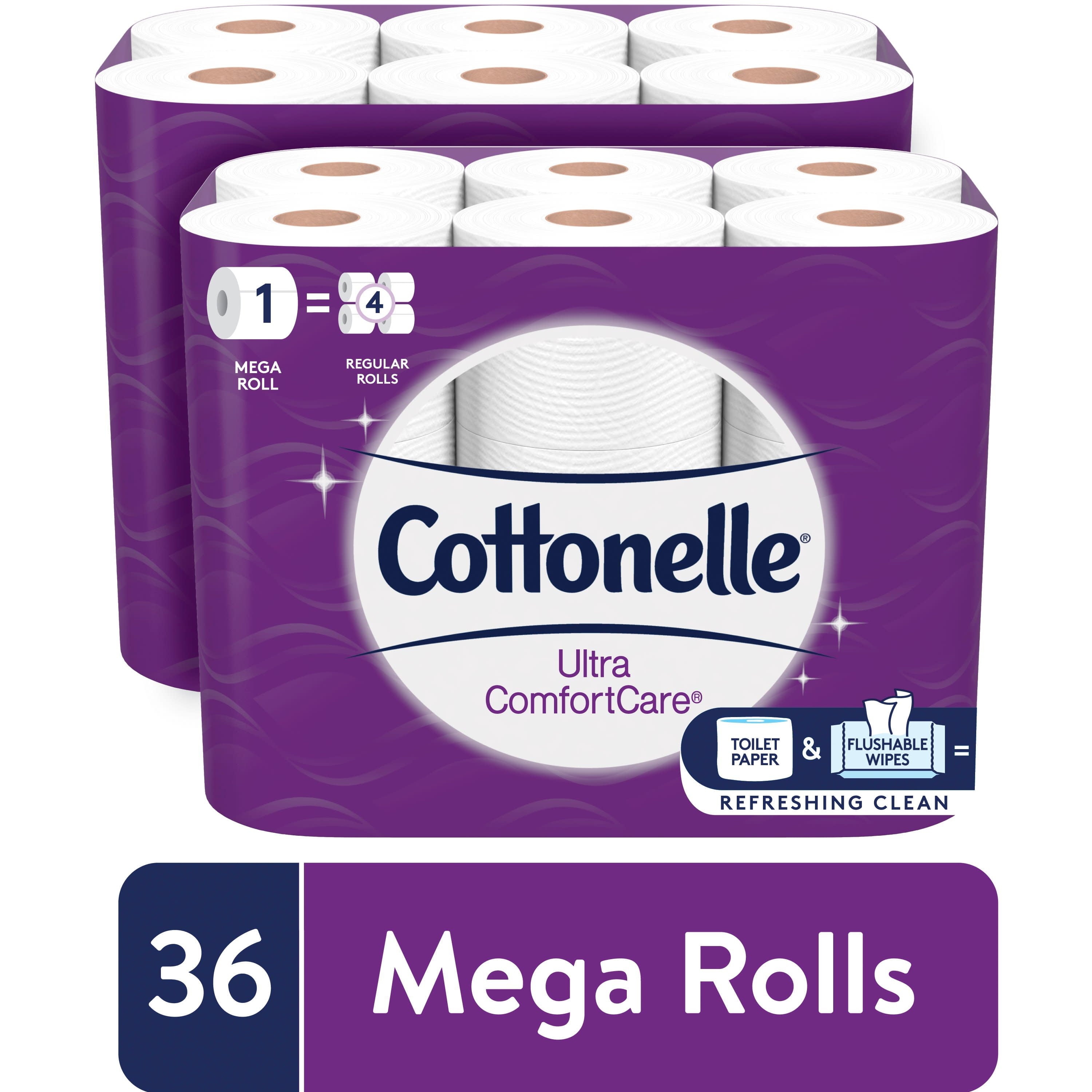 Cottonelle Ultra ComfortCare Toilet Paper - 36 Mega Rolls