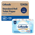 Cottonelle Professional Standard Roll Toilet Paper - Bulk (12456), Ultra CleanCare Bathroom Tissue, Clean Ripple Texture, White (48 Rolls of 170 Sheets, 8, 160 Sheet Total)