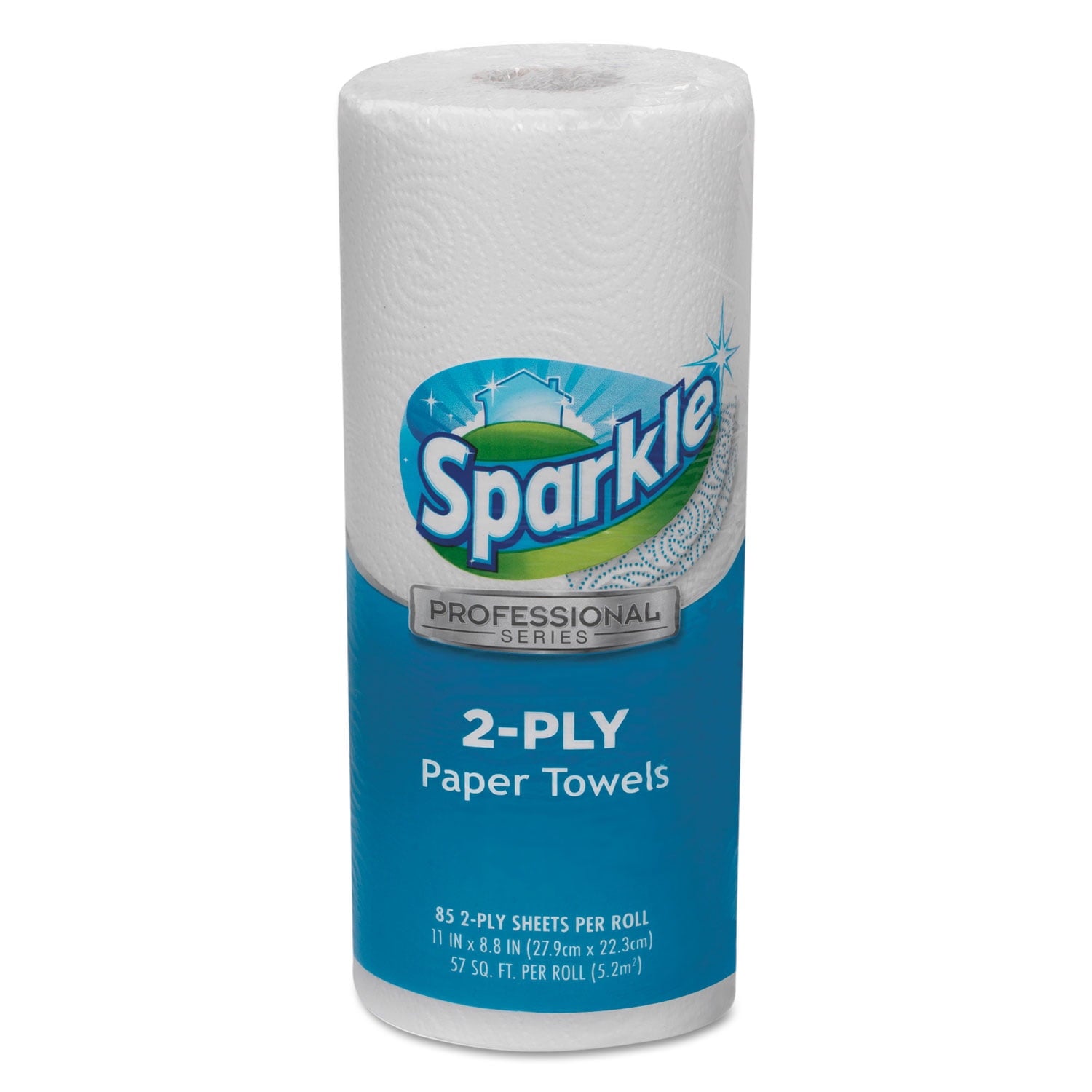 Georgia Pacific Sparkle ps Premium Perforated Paper Kitchen Towel Roll - 2-Ply, 11 x 8.8, White, 70 Sheets, 30 Rolls/Carton