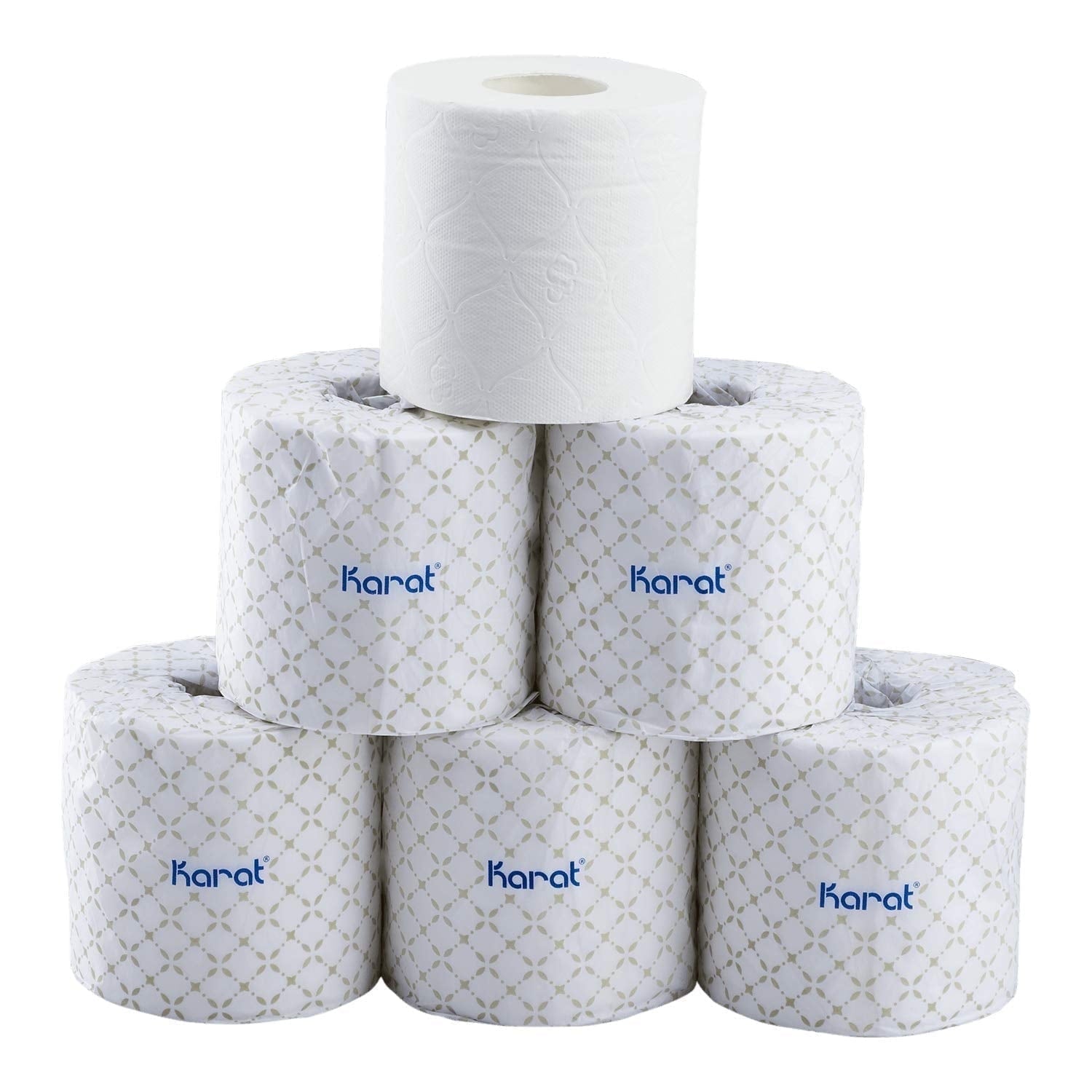 Karat 2-Ply Commercial Toilet Paper Rolls - 48 Rolls - JS-TTW500