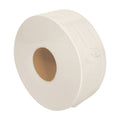 Karat 9 Inch 2 Ply Jumbo Roll Bathroom Toilet Paper - White (12 Pack)