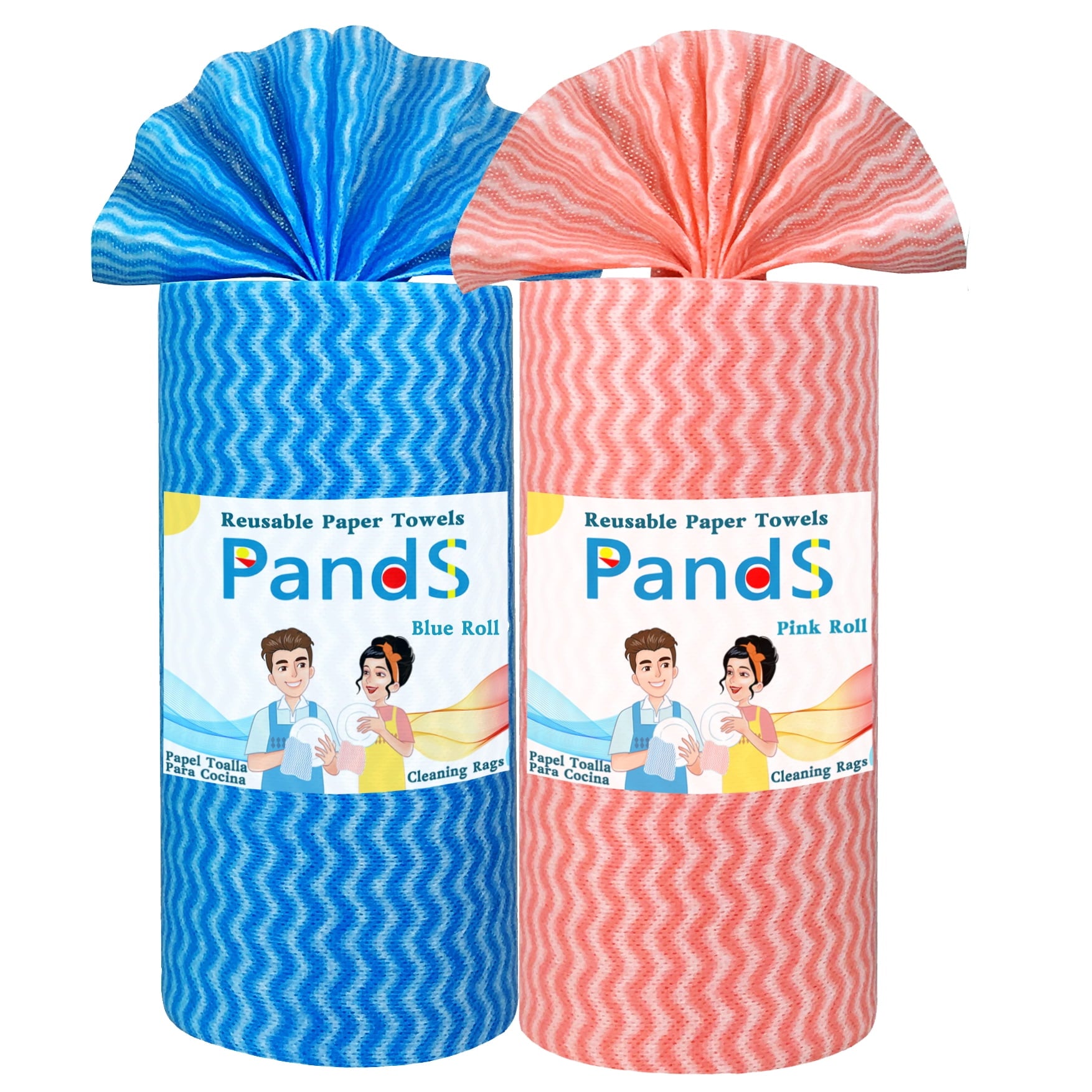 PandS Reusable Household Paper Towels - 60 Sheets, 1 Pack