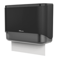 Plussen Wal-Mounted Paper Towel Dispenser Commercial - 11.10 x 3.94 x 8.39 In, ABS Black, 1 Pack