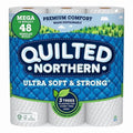 Quilted Northern 6017589 415.47 sq ft. White Ultra Soft & Strong Toilet Paper - 12 Rolls - 328 Sheet