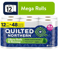 Quilted Northern Ultra Soft & Strong 2-Ply Toilet Paper - 12 Mega Rolls, 255 Sheets Per Roll