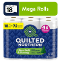 Quilted Northern Ultra Soft & Strong 2-Ply Toilet Paper - 18 Mega Rolls, 255 Sheets Per Roll