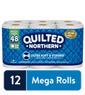 Quilted Northern Ultra Soft & Strong Toilet Paper - 12 Mega Rolls (= 48 Regular Rolls)